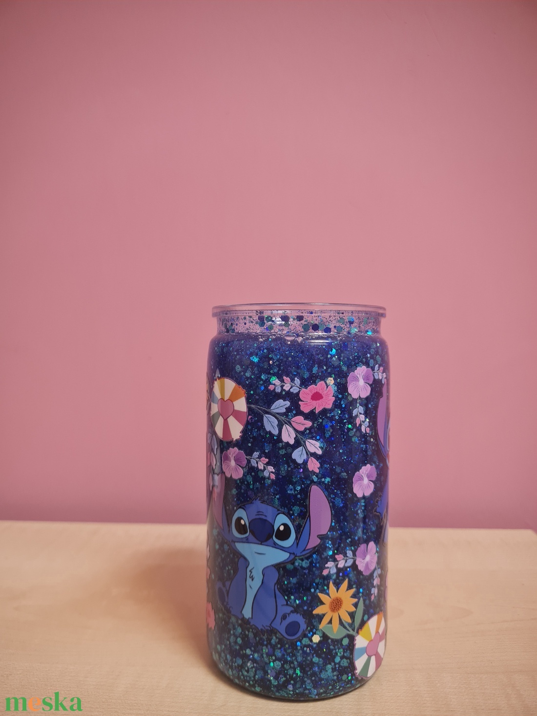 Snowglobe pohár 16 oz - otthon & életmód - konyhafelszerelés, tálalás - tálalás - pohár - Meska.hu