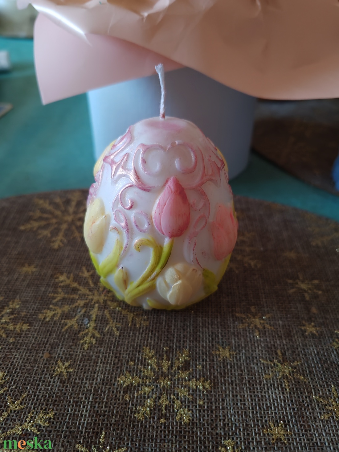 Tulipános tojás gyertya - kellékek & szerszámok - dekorációs kellékek - dekorációs gyertya - Meska.hu Tulipános tojás gyertya - kellékek & szerszámok - dekorációs kellékek - dekorációs gyertya - Meska.hu