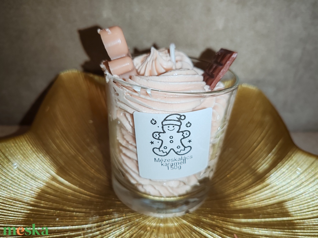 Habgyertya - karácsony - karácsonyi lakásdekoráció - karácsonyi illatgyertya, mécses - Meska.hu