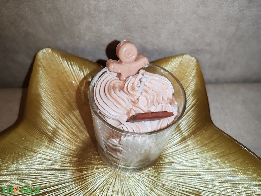 Habgyertya - karácsony - karácsonyi lakásdekoráció - karácsonyi illatgyertya, mécses - Meska.hu