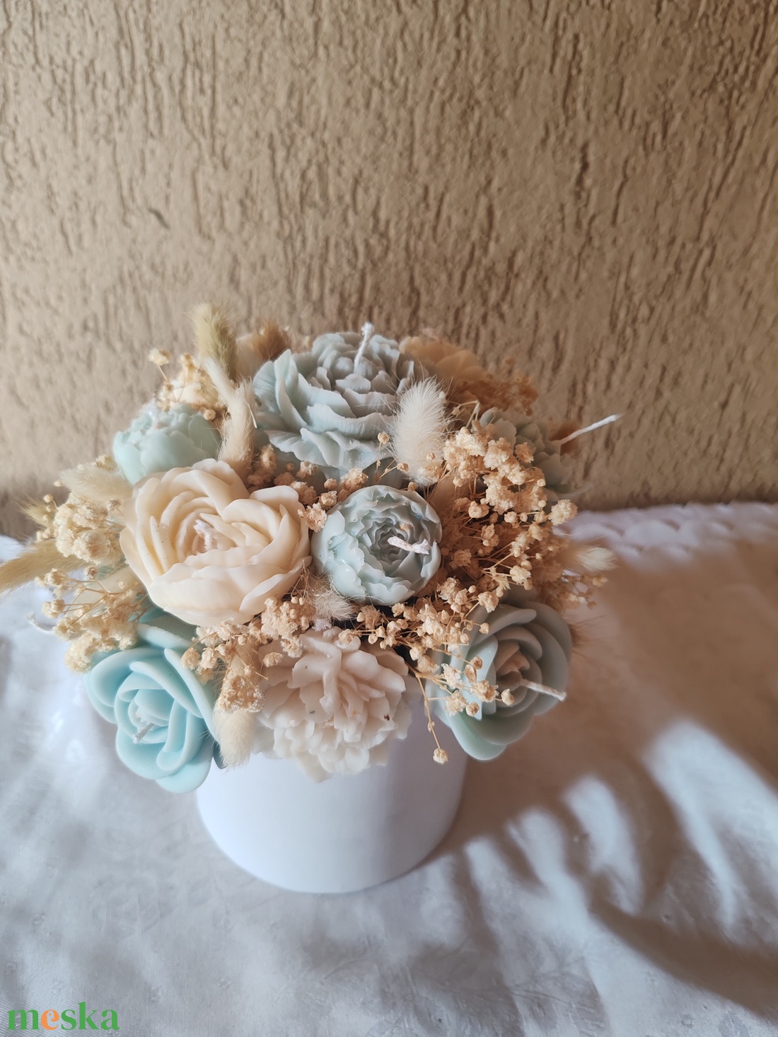 Gyertya virágbox - otthon & életmód - gyertya, illat, aroma - gyertya - Meska.hu