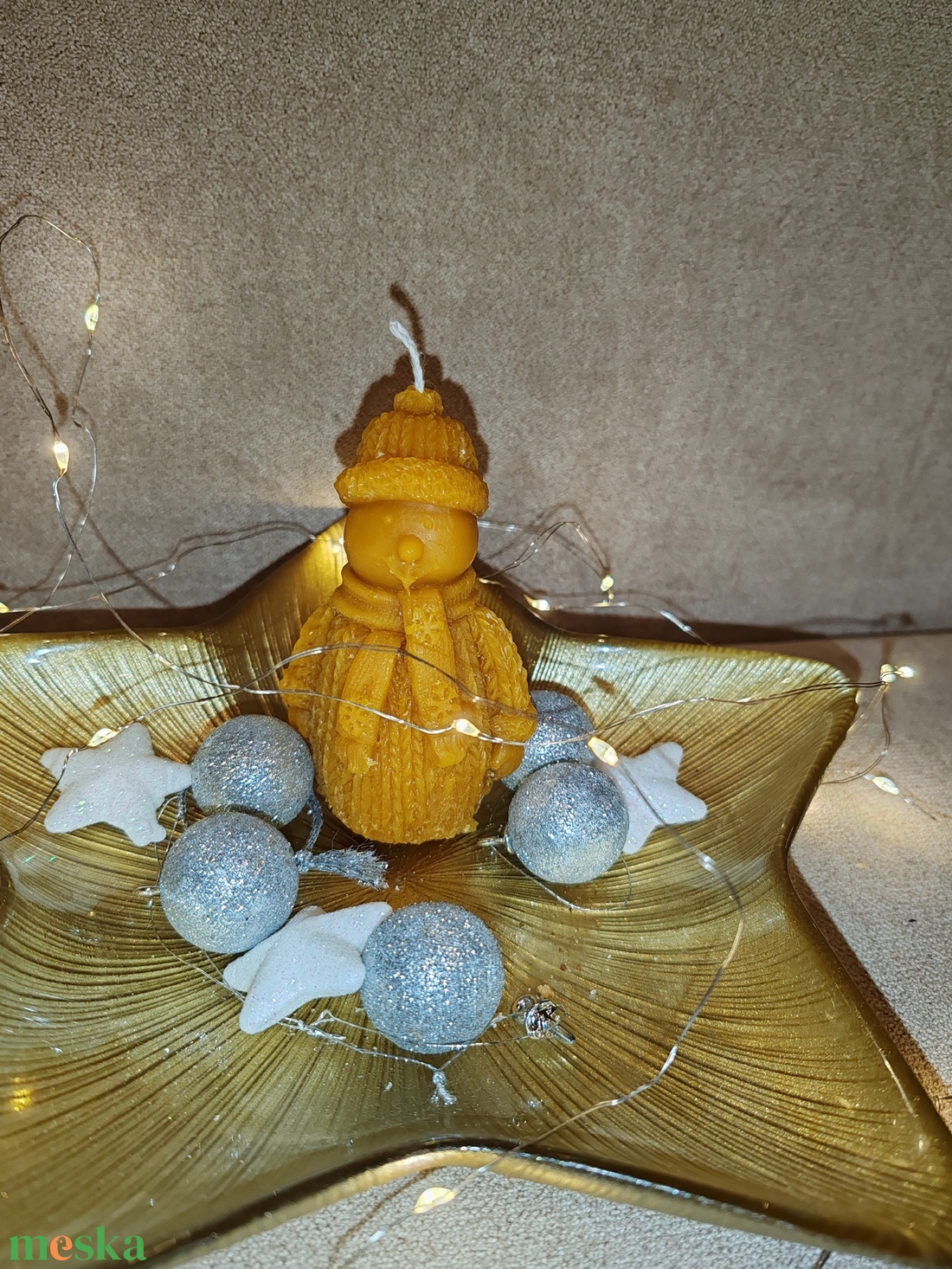 Méhviasz gyertyák - karácsony - karácsonyi lakásdekoráció - karácsonyi illatgyertya, mécses - Meska.hu