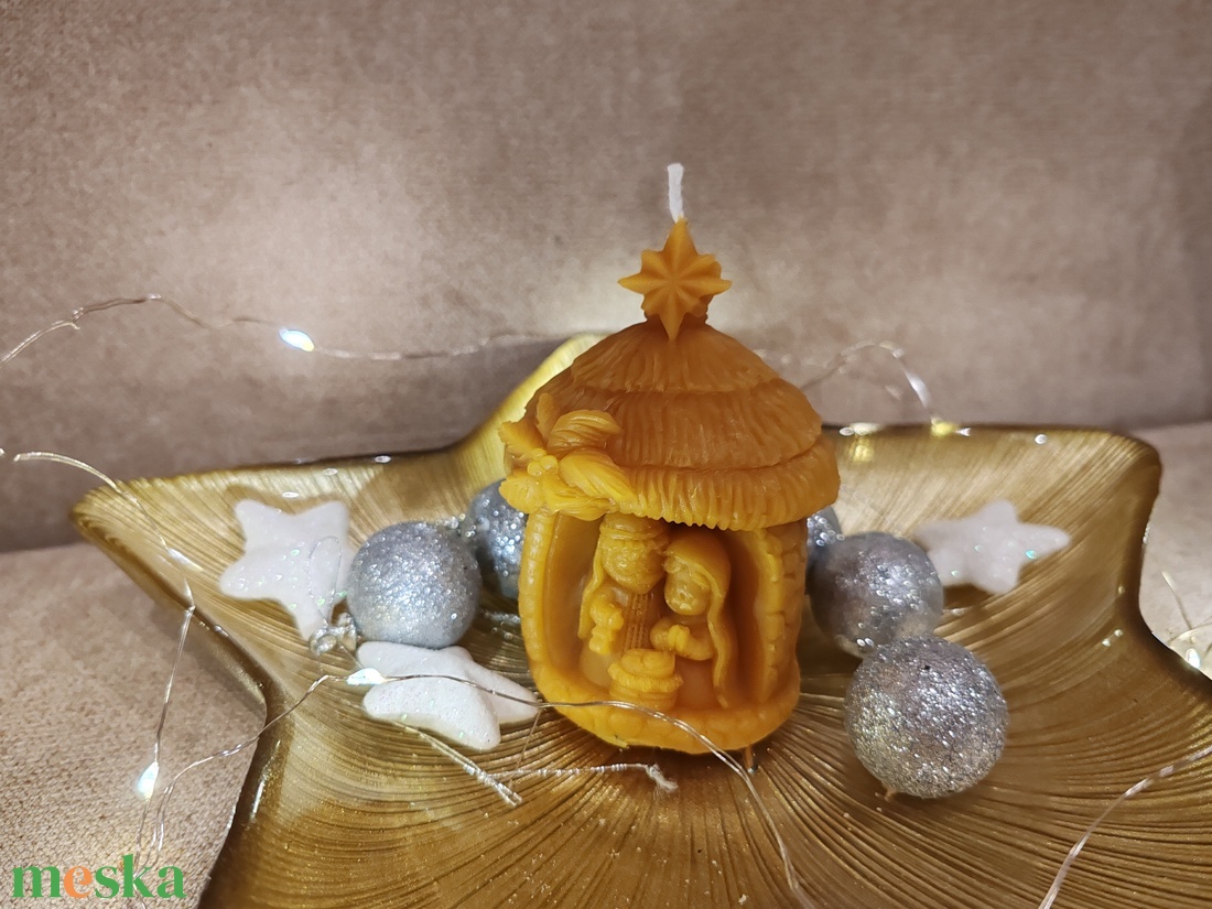 Méhviasz gyertyák - karácsony - karácsonyi lakásdekoráció - karácsonyi illatgyertya, mécses - Meska.hu