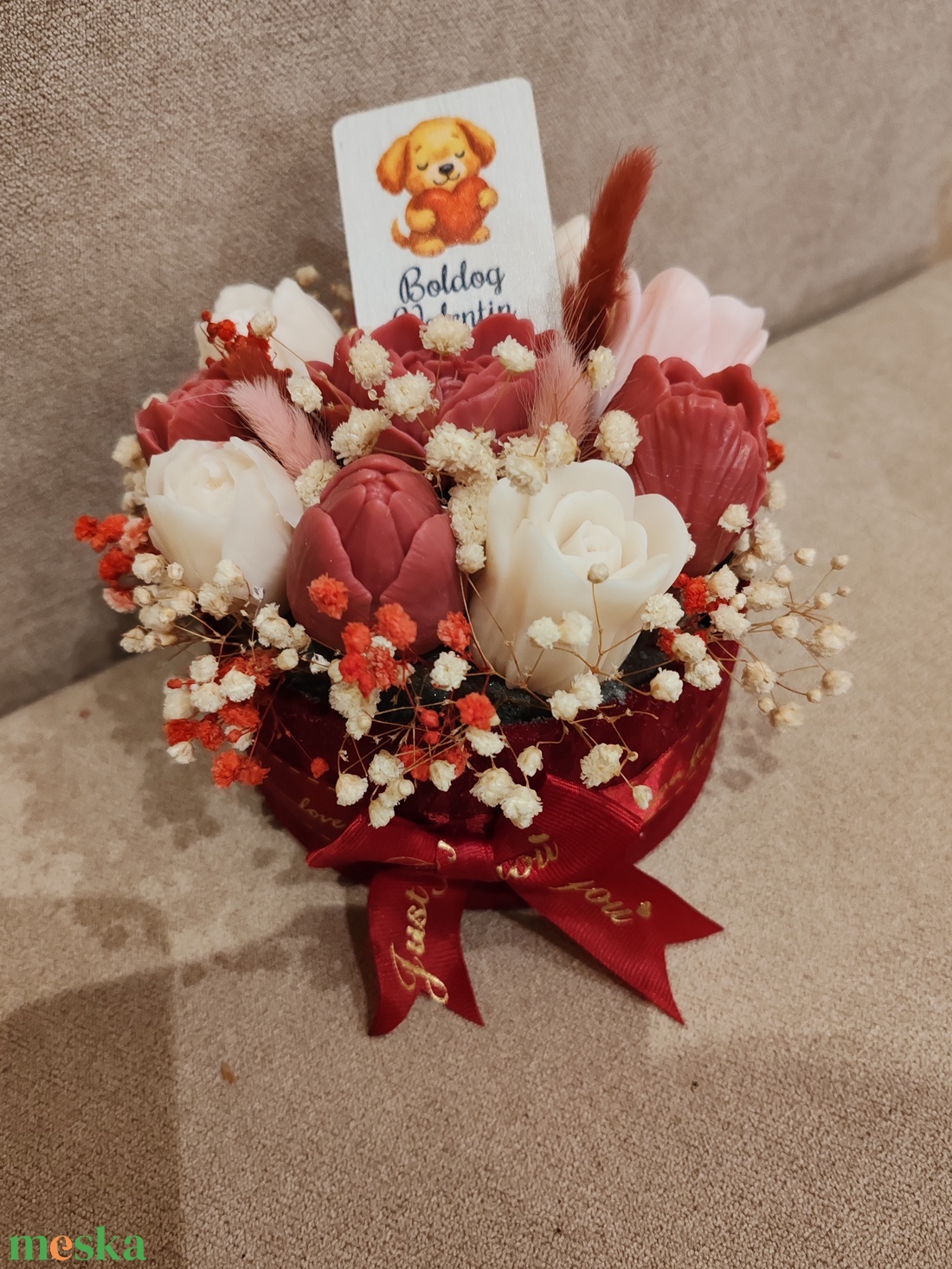 Kis tulipán box - otthon & életmód - virágdekoráció - virágok - virágbox - Meska.hu