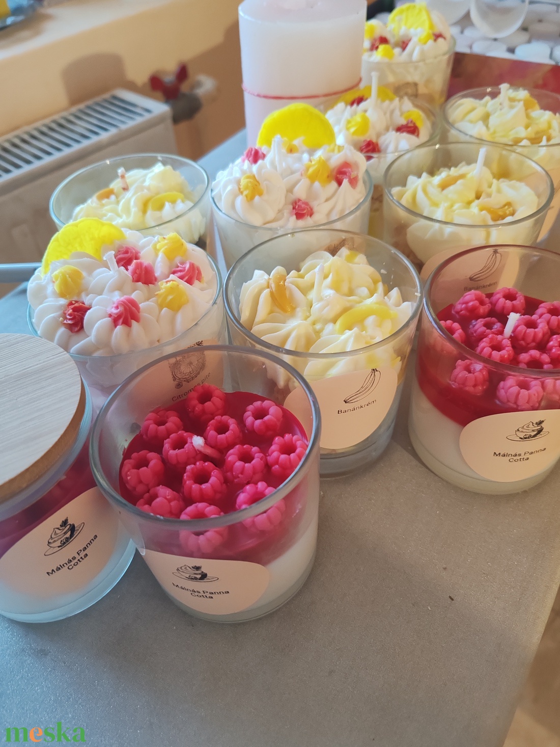 Poharas illatgyertya  - otthon & életmód - gyertya, illat, aroma - gyertya - Meska.hu