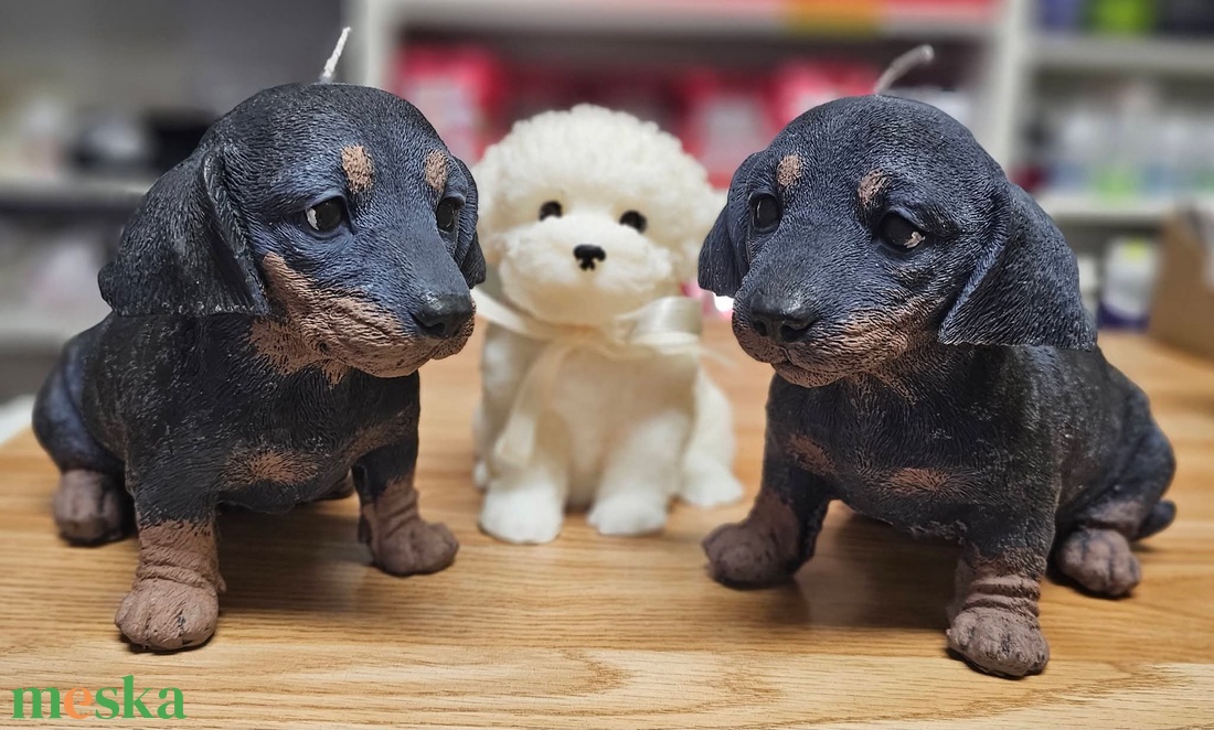 Tacskó gyertya - kellékek & szerszámok - dekorációs kellékek - dekorációs gyertya - Meska.hu