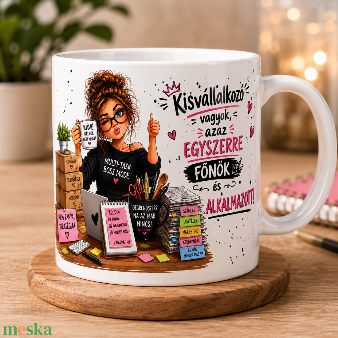 Bögre kisvállalkozóknak - otthon & életmód - konyhafelszerelés, tálalás - tálalás - bögre & csésze - Meska.hu