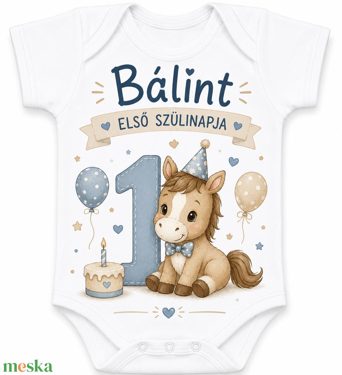 Szülinapi body - baba - mama - babaruházat - baba body - Meska.hu