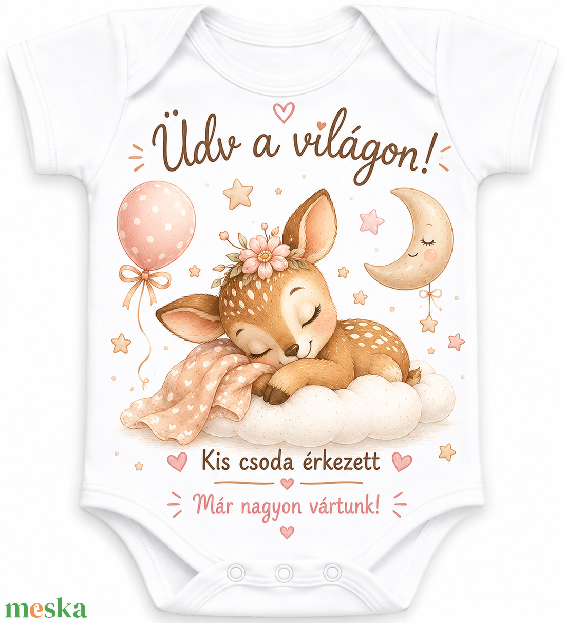 Üdv a világon! Újszülött body - baba - mama - babaruházat - baba body - Meska.hu