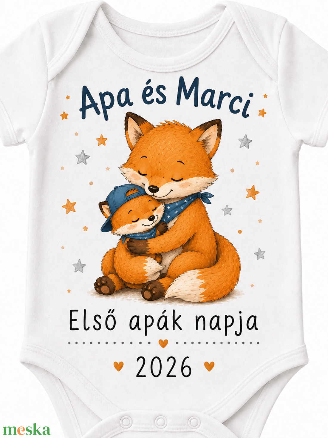 Apák napi body  - baba - mama - babaruházat - baba body - Meska.hu