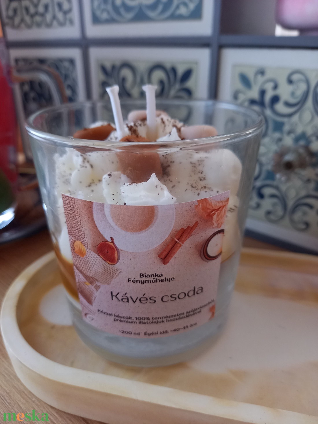 Kávés csoda szójaviaszgyertya - otthon & életmód - gyertya, illat, aroma - gyertya - Meska.hu