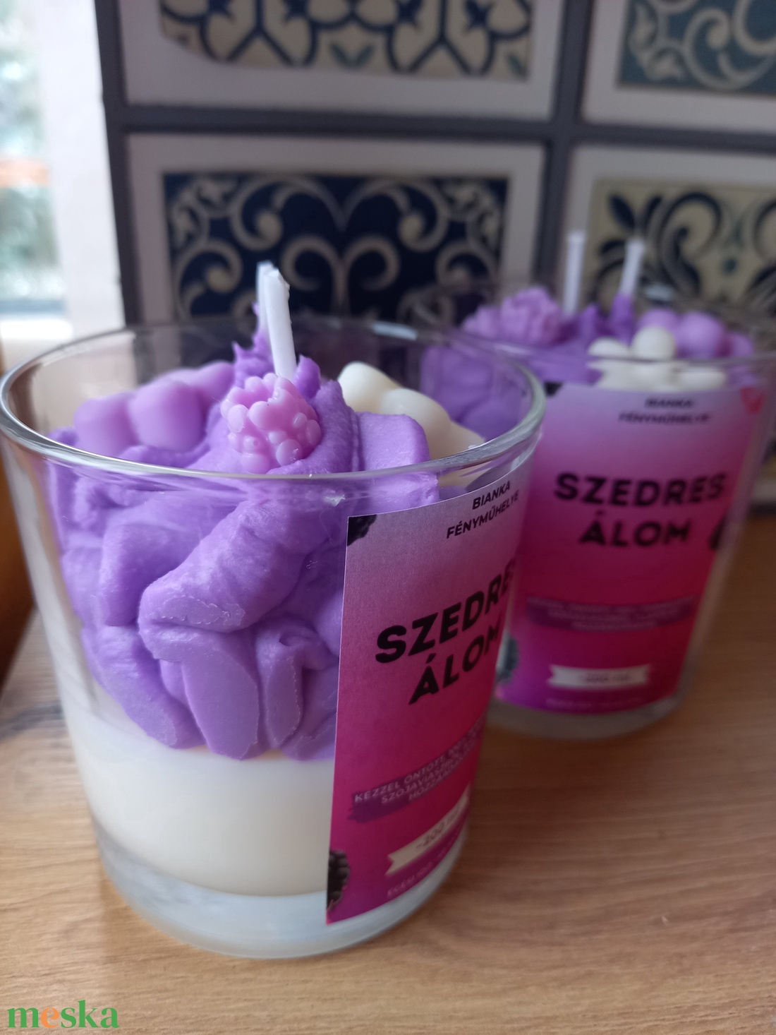 Szedres álom szójaviaszgyertya - otthon & életmód - gyertya, illat, aroma - gyertya - Meska.hu