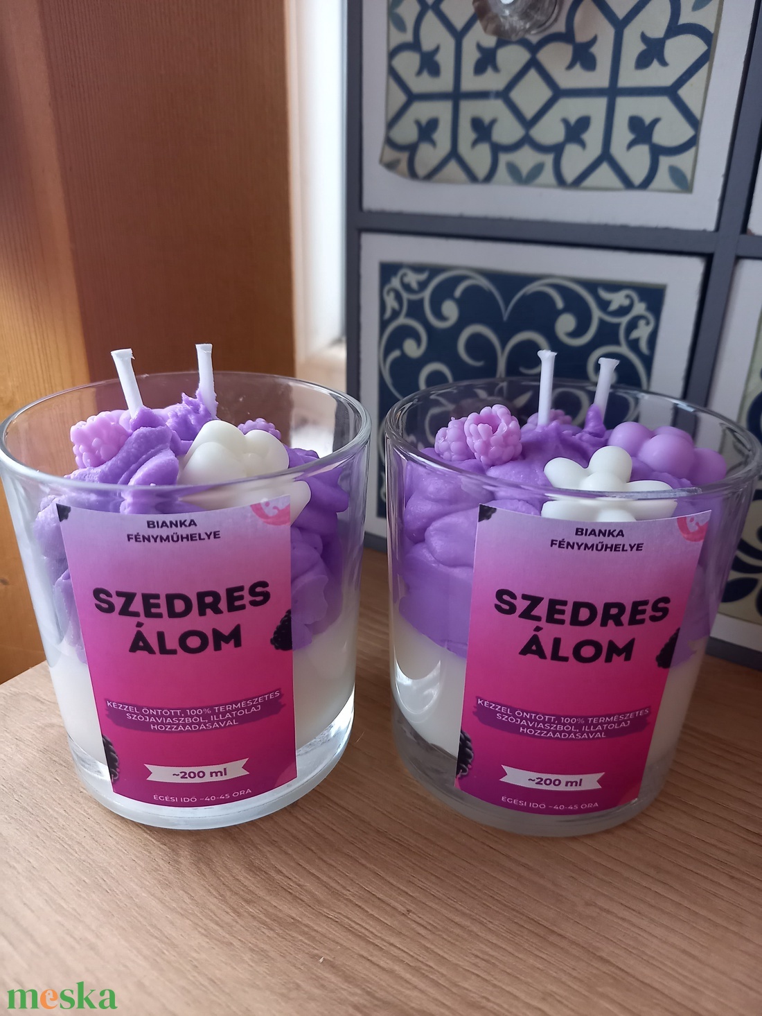 Szedres álom szójaviaszgyertya - otthon & életmód - gyertya, illat, aroma - gyertya - Meska.hu