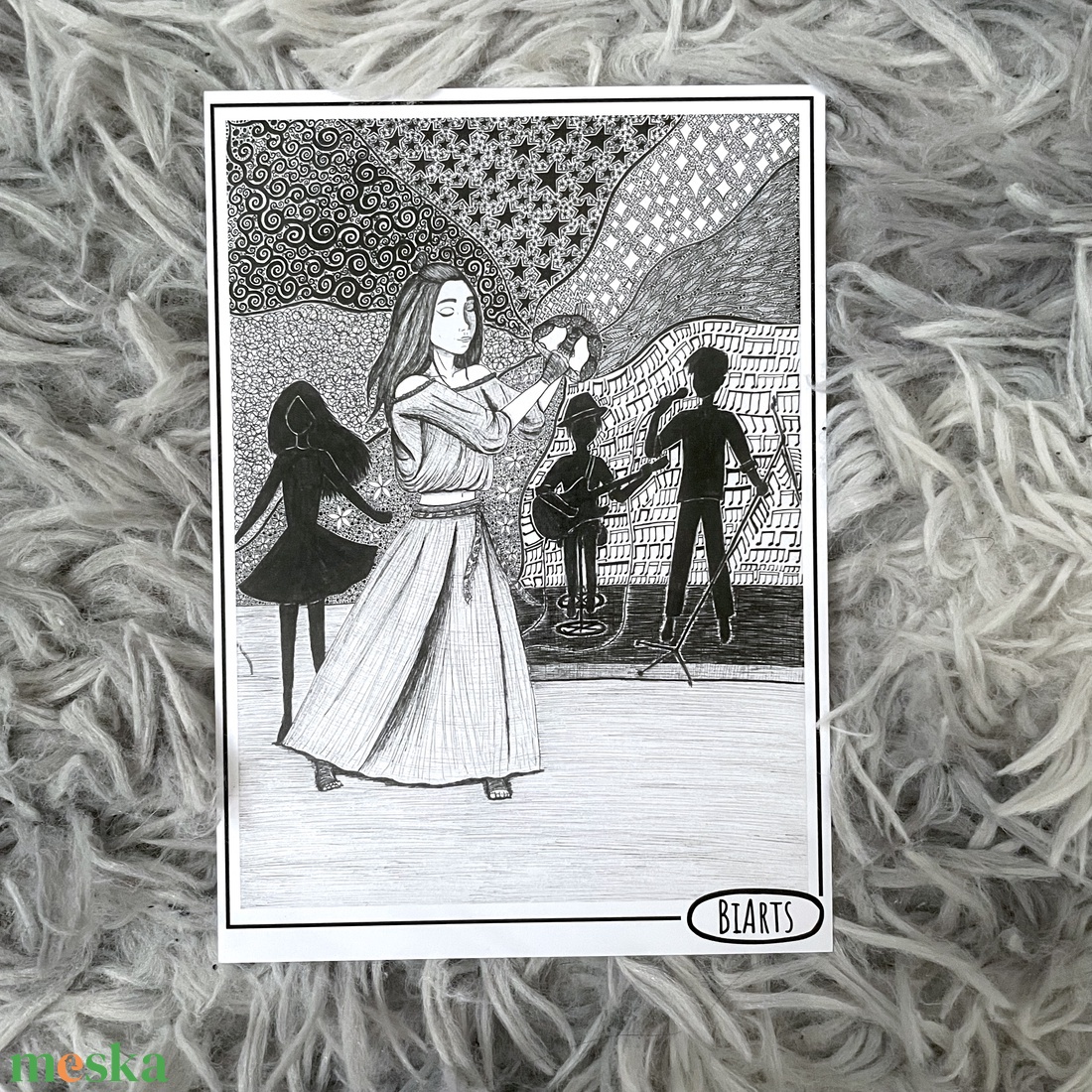 Táncos képeslap - otthon & életmód - papír, írószer - ajándékozás kellékei - képeslap, üdvözlőlap - Meska.hu