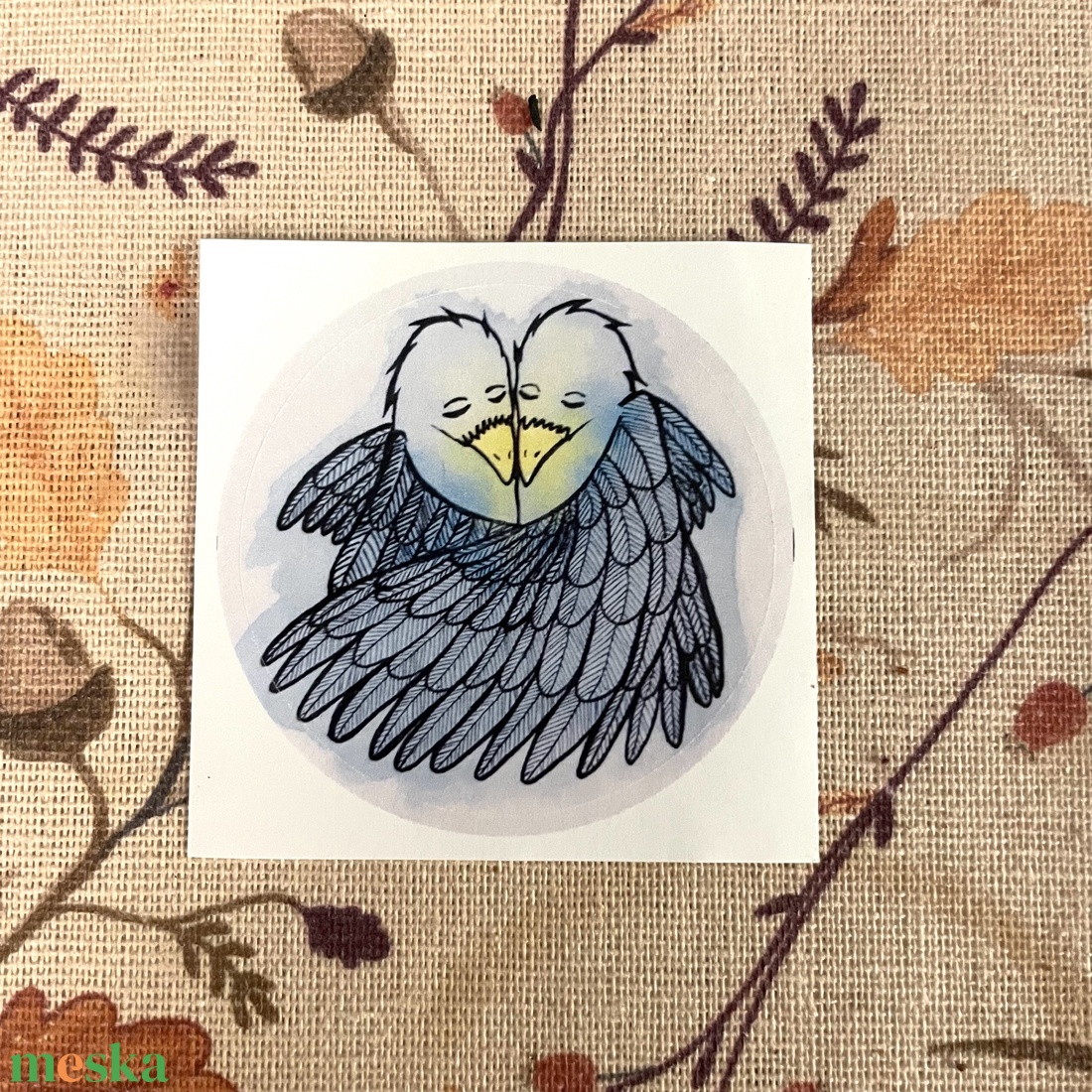 Madárkás matrica - otthon & életmód - papír, írószer - matrica, matrica csomag - Meska.hu