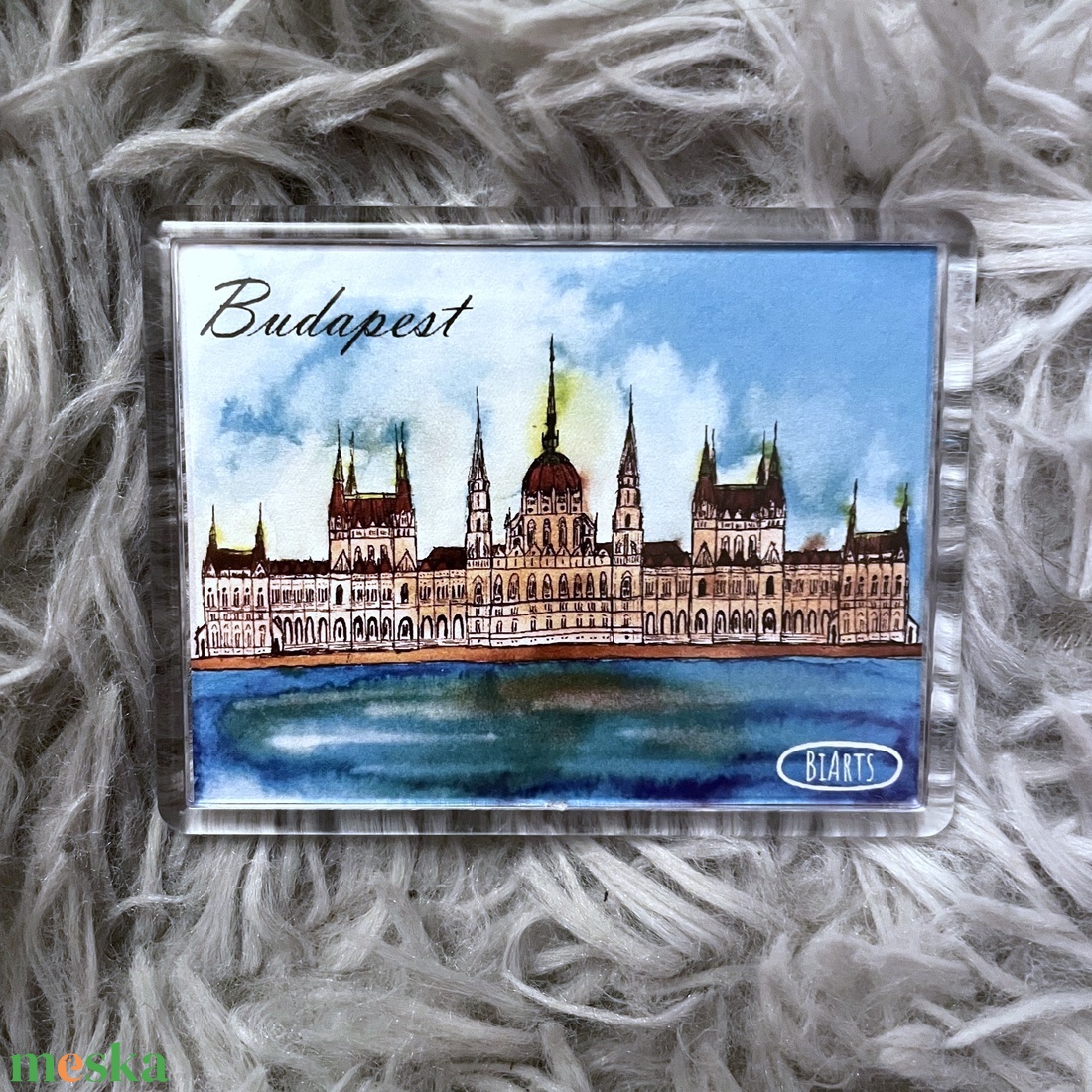 Budapest Parlament mágnes - otthon & életmód - konyhafelszerelés, tálalás - konyhai dekoráció - hűtőmágnes - Meska.hu