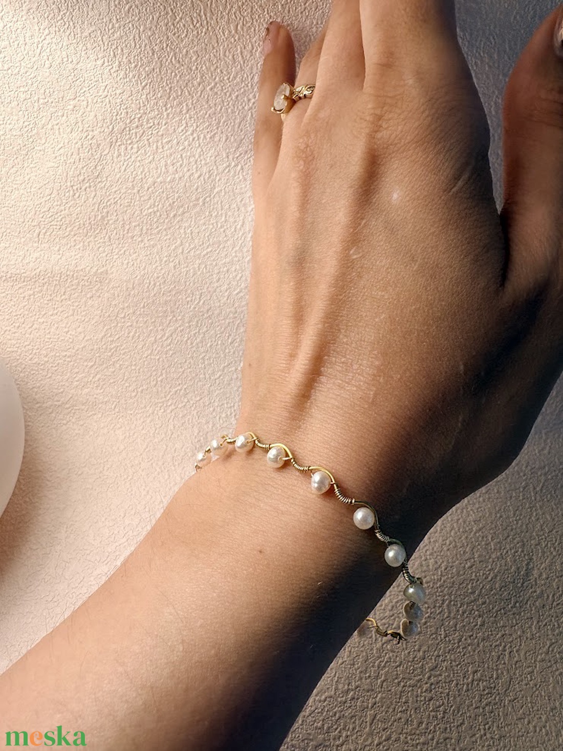 Pearl Garden Bracelet -Tenyésztett gyöngy karkötő - ékszer - karkötő - gyöngyös karkötő - Meska.hu