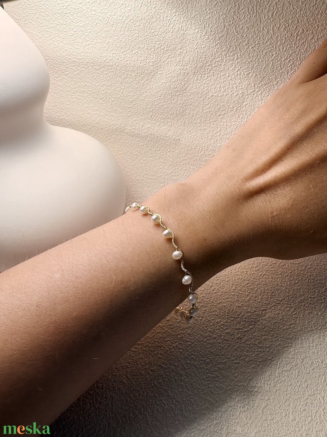 Pearl Garden Bracelet -Tenyésztett gyöngy karkötő - ékszer - karkötő - gyöngyös karkötő - Meska.hu