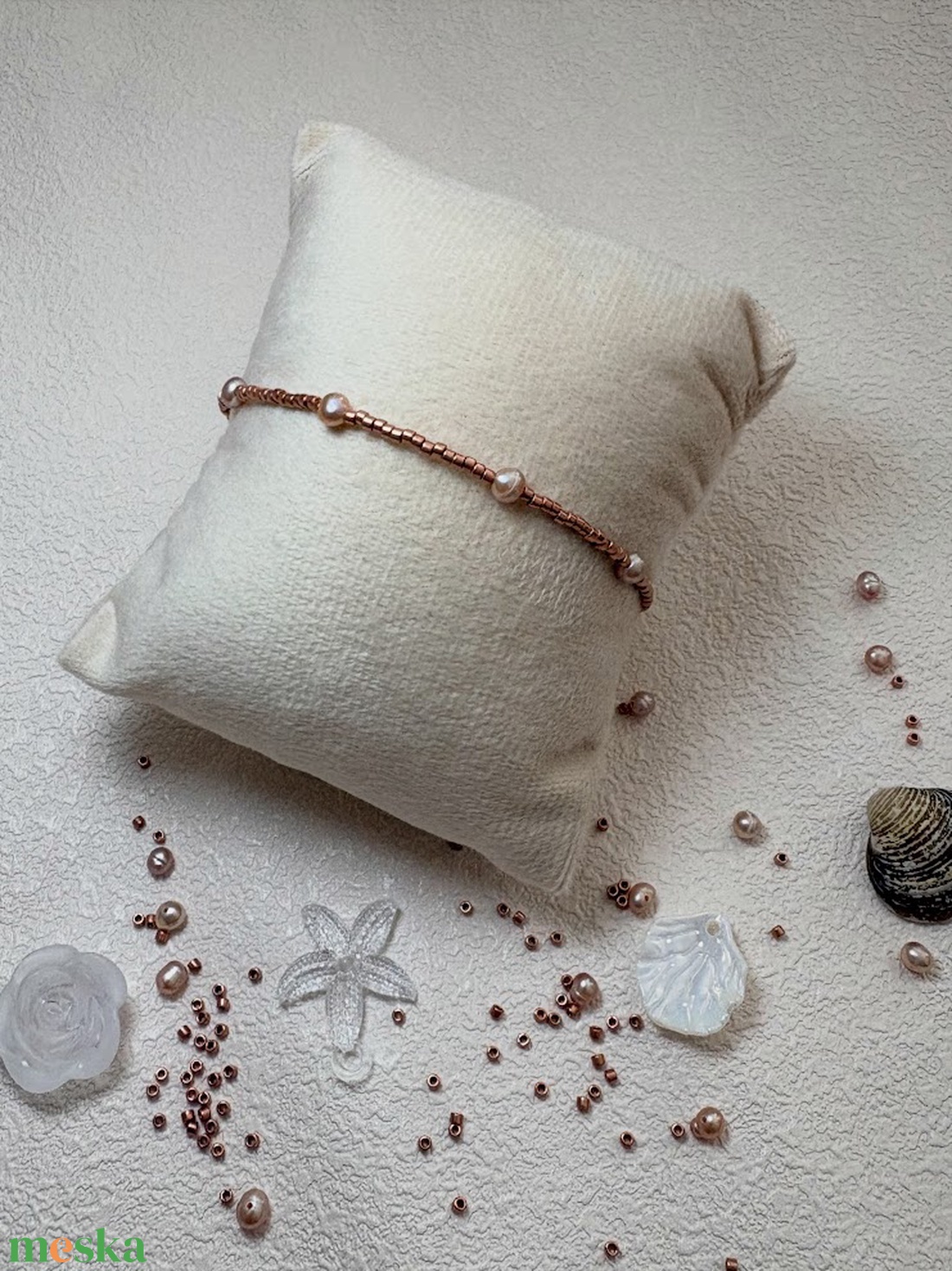 Ancient Pearl Bracelet - Tenyésztett gyöngy karkötő - ékszer - karkötő - gyöngyös karkötő - Meska.hu