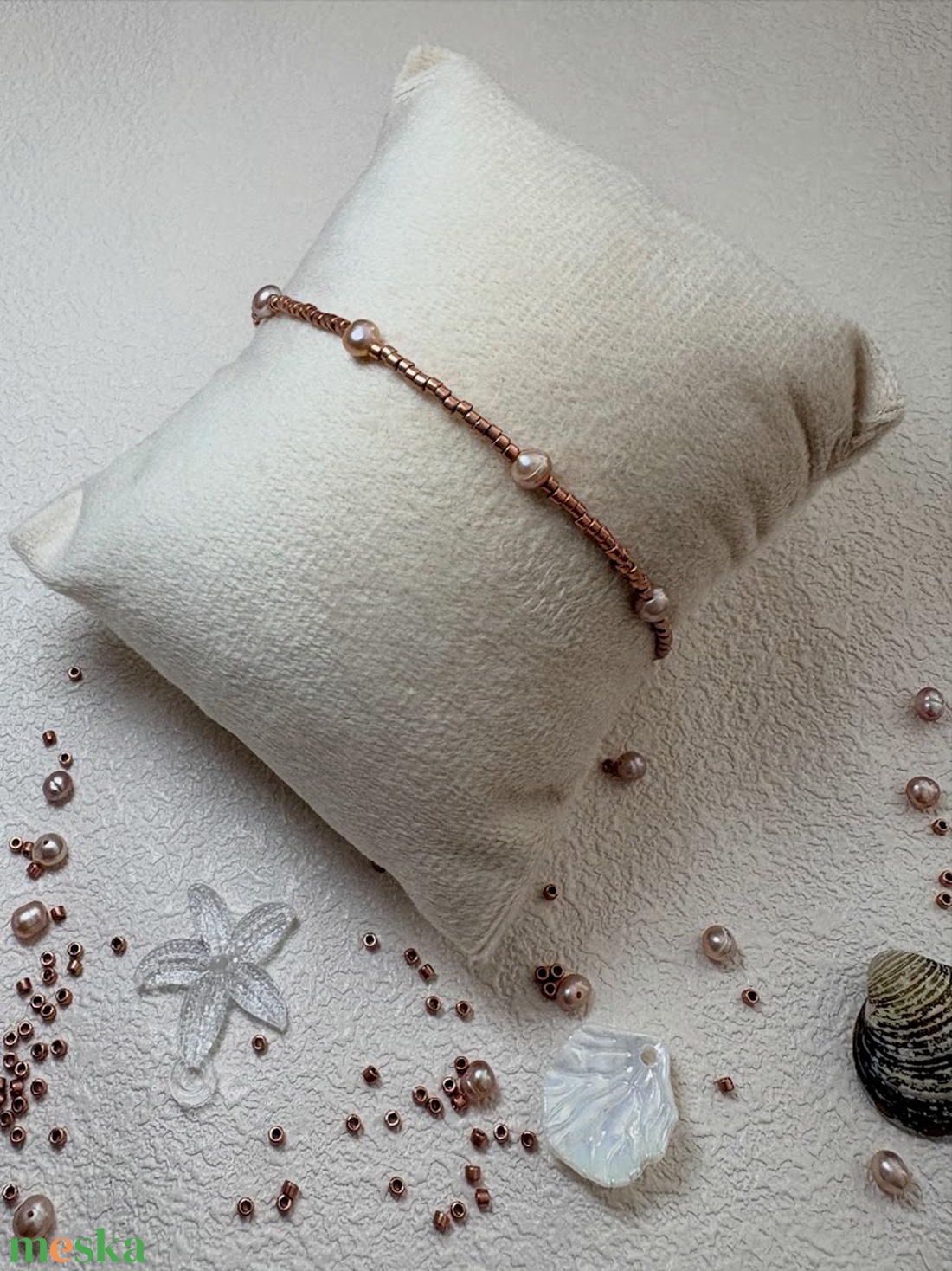 Ancient Pearl Bracelet - Tenyésztett gyöngy karkötő - ékszer - karkötő - gyöngyös karkötő - Meska.hu