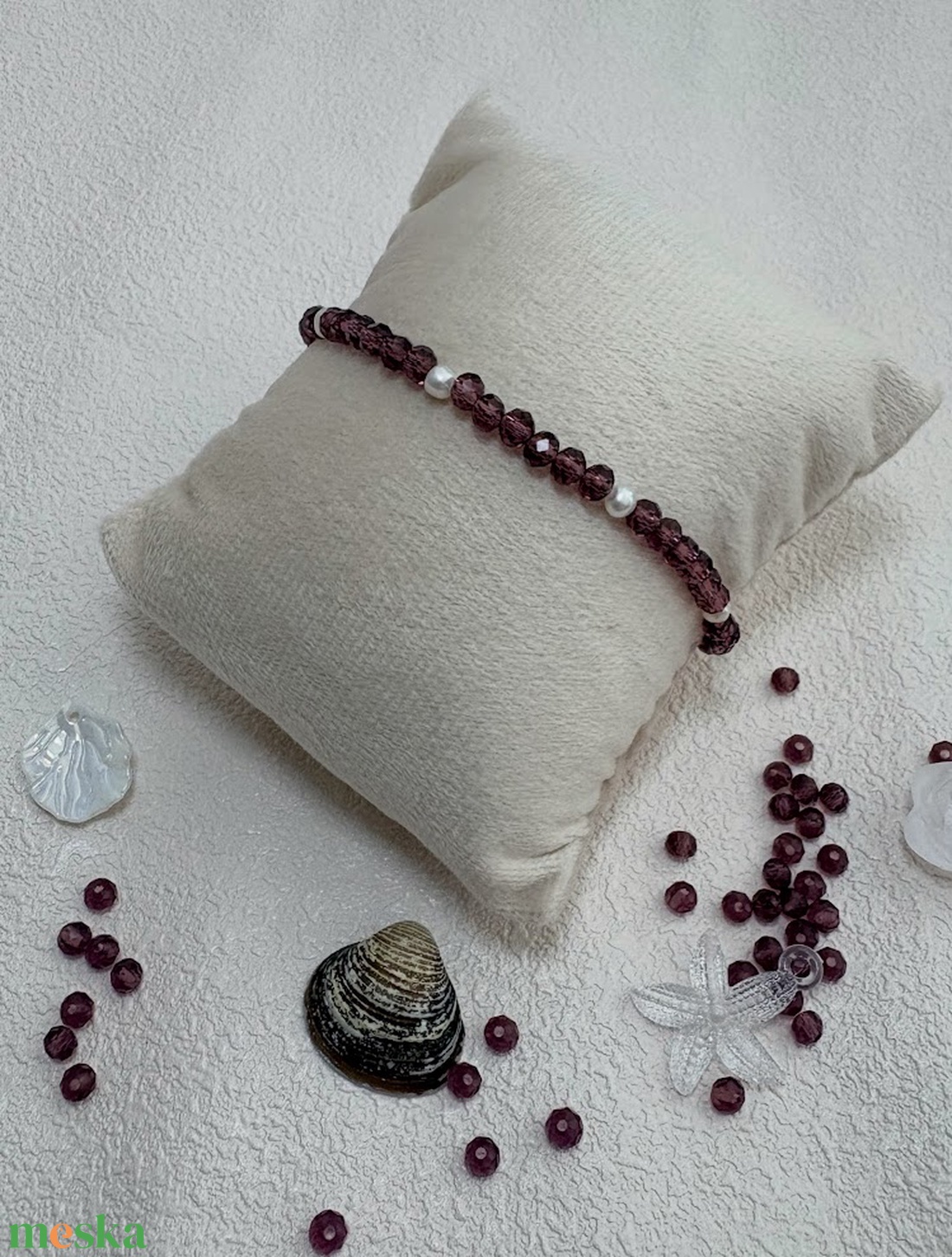 Rose Pearl Bracelet - Tenyésztett gyöngy karkötő - ékszer - karkötő - gyöngyös karkötő - Meska.hu