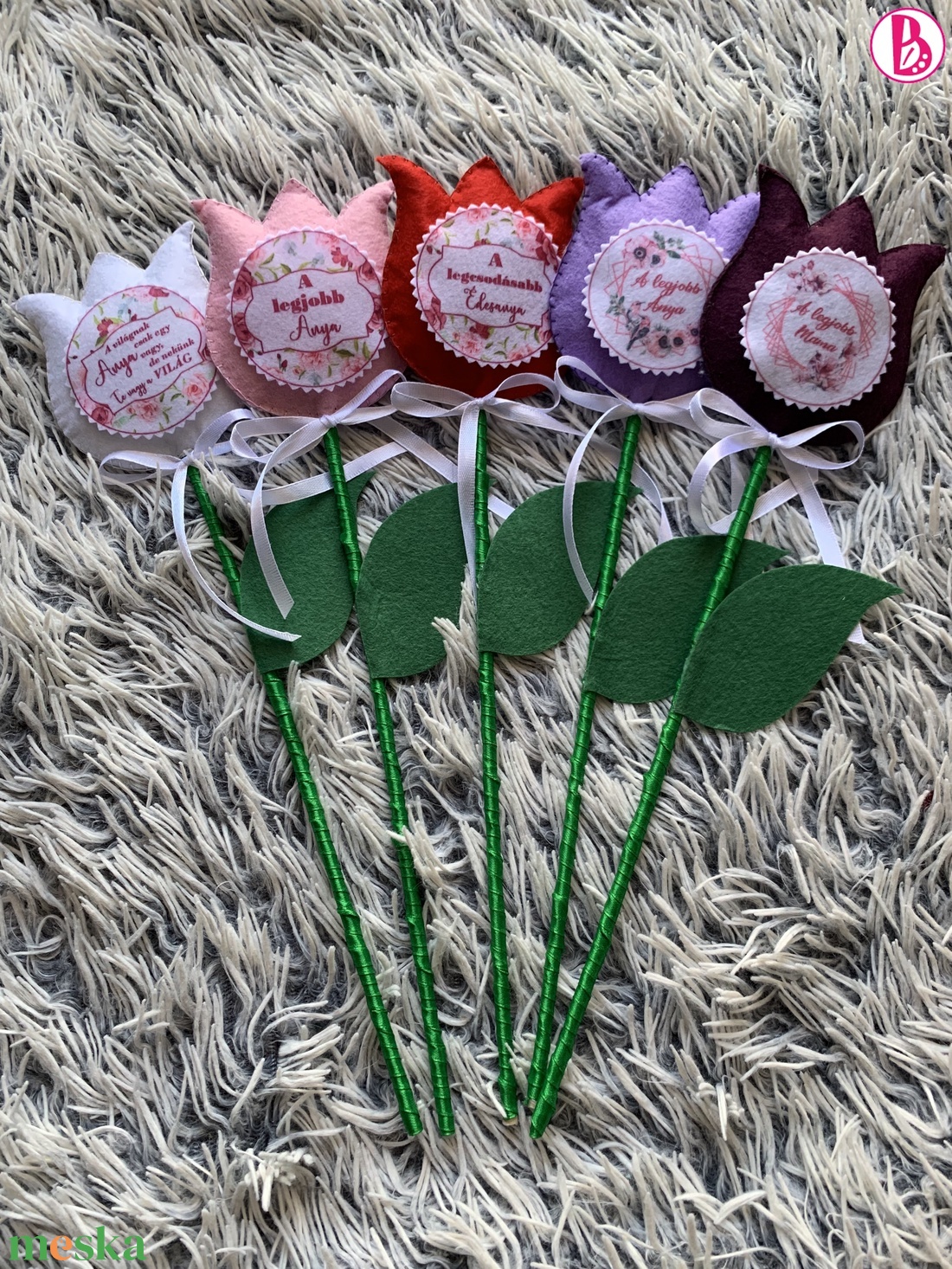 Anyák napi tulipán - otthon & életmód - dekoráció - virágdísz és tartó - csokor & virágdísz - Meska.hu Anyák napi tulipán - otthon & életmód - dekoráció - virágdísz és tartó - csokor & virágdísz - Meska.hu