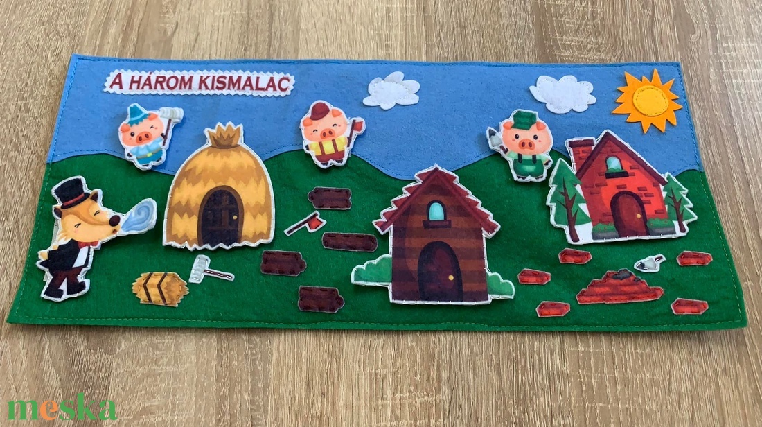 A három kismalac - Tépőzáras interaktív mese - játék & sport - készségfejlesztő és logikai játék - oktató játékok - Meska.hu A három kismalac - Tépőzáras interaktív mese - játék & sport - készségfejlesztő és logikai játék - oktató játékok - Meska.hu