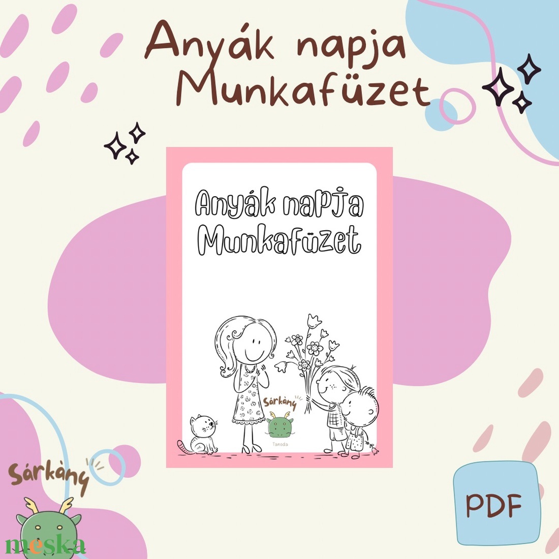 Anyák Napi Munkafüzet - játék & sport - készségfejlesztő és logikai játék - oktató játékok - Meska.hu