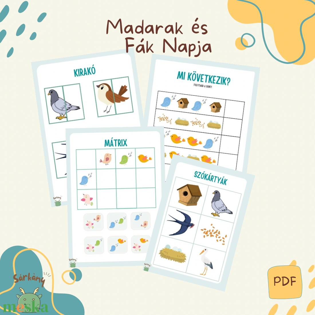 Madarak, fák Napja Ovis Munkafüzet - játék & sport - készségfejlesztő és logikai játék - toronyépítő- és egyensúlyozó játékok - Meska.hu Madarak, fák Napja Ovis Munkafüzet - játék & sport - készségfejlesztő és logikai játék - toronyépítő- és egyensúlyozó játékok - Meska.hu