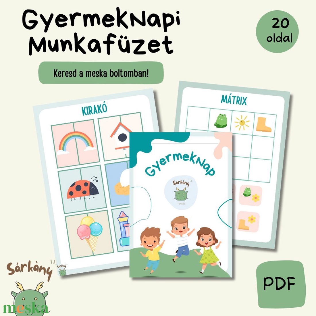 Gyermeknapi Munkafüzet - játék & sport - készségfejlesztő és logikai játék - oktató játékok - Meska.hu Gyermeknapi Munkafüzet - játék & sport - készségfejlesztő és logikai játék - oktató játékok - Meska.hu