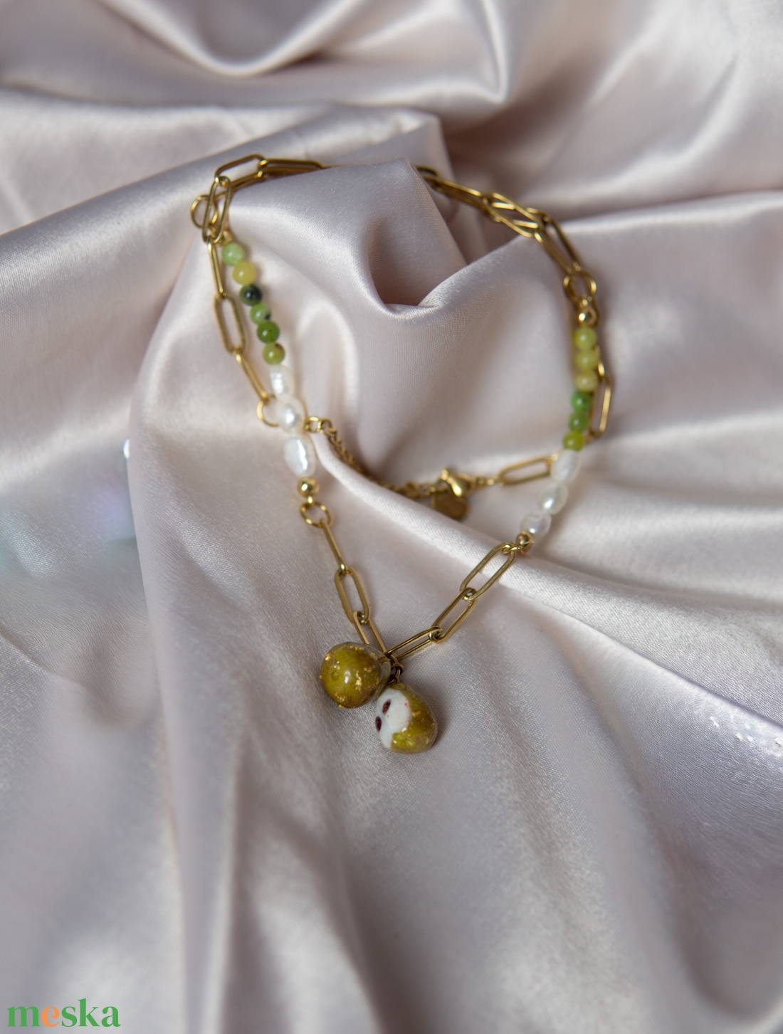 Körtés nemesacél nyaklánc - ékszer - nyaklánc - gyöngyös nyaklánc - Meska.hu Körtés nemesacél nyaklánc - ékszer - nyaklánc - gyöngyös nyaklánc - Meska.hu