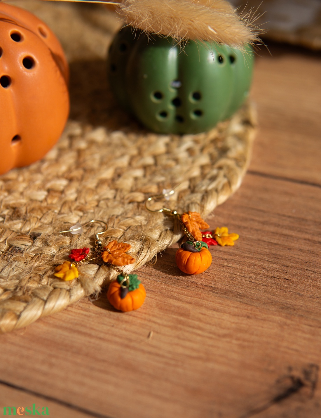 Őszi tökös fülbevaló - ékszer - fülbevaló - lógó fülbevaló - Meska.hu Őszi tökös fülbevaló - ékszer - fülbevaló - lógó fülbevaló - Meska.hu