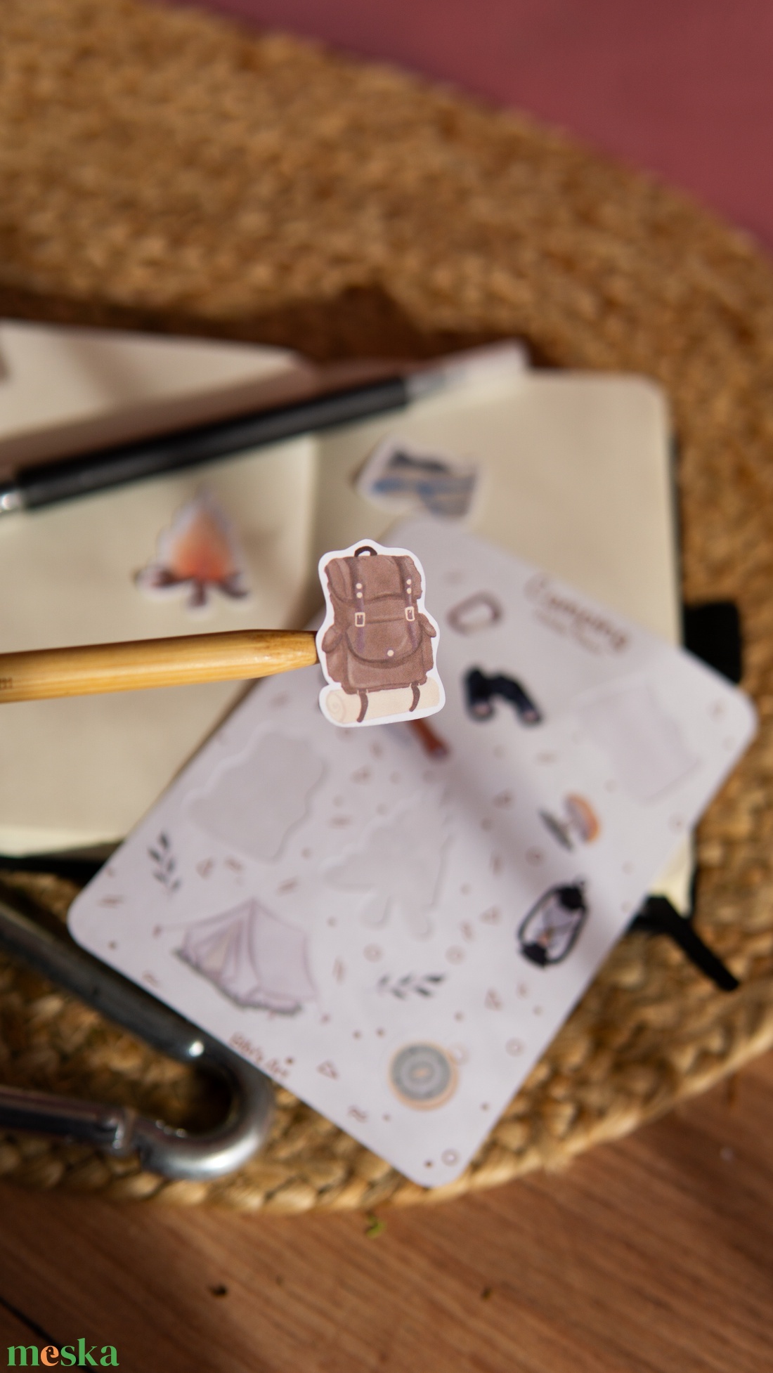 Camping - matricaív - otthon & életmód - papír, írószer - matrica, matrica csomag - Meska.hu