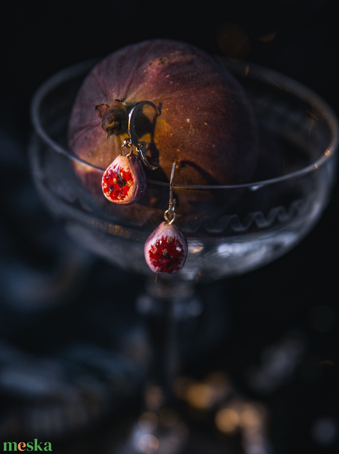 Füge fülbevaló - ékszer - fülbevaló - lógó fülbevaló - Meska.hu Füge fülbevaló - ékszer - fülbevaló - lógó fülbevaló - Meska.hu