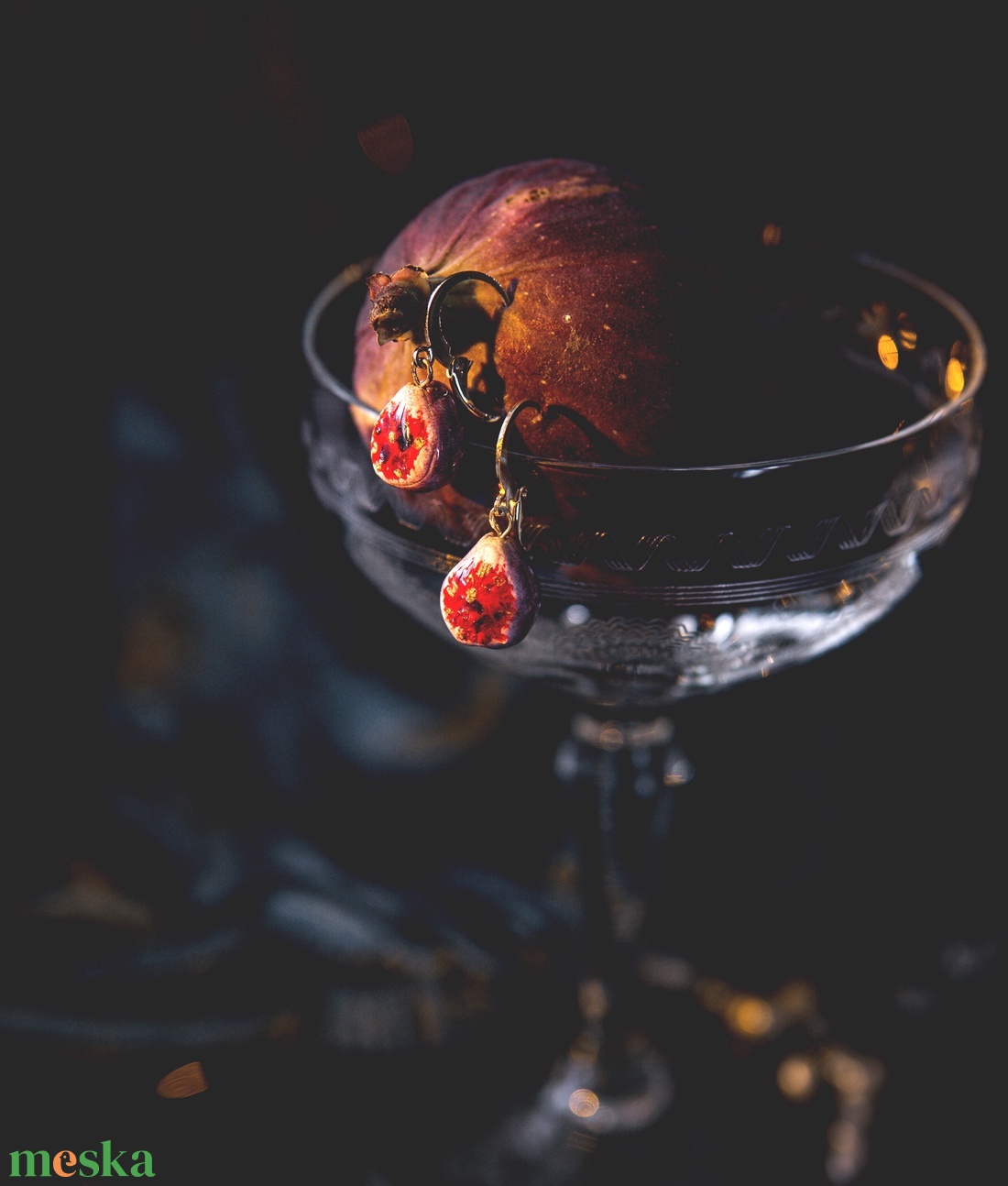 Füge fülbevaló - ékszer - fülbevaló - lógó fülbevaló - Meska.hu Füge fülbevaló - ékszer - fülbevaló - lógó fülbevaló - Meska.hu