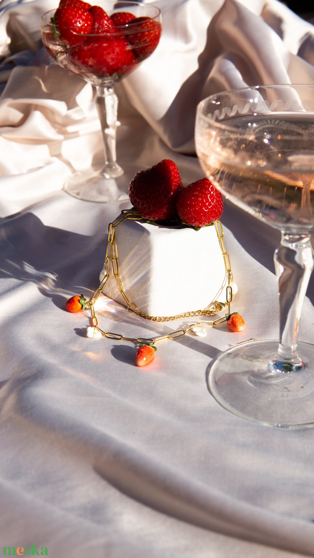 Epres nemesacél nyaklánc �� - ékszer - nyaklánc - gyöngyös nyaklánc - Meska.hu