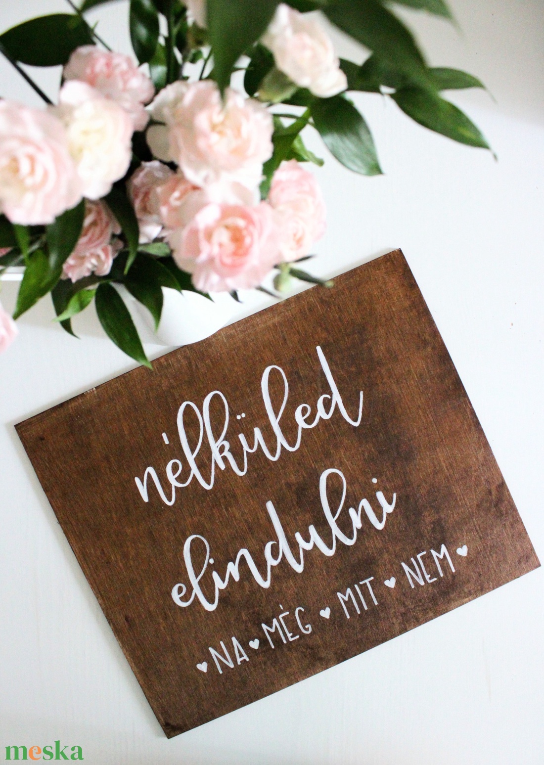 Nélküled elindulni? Na még mit nem! - esküvő - dekoráció - tábla & jelzés - Meska.hu