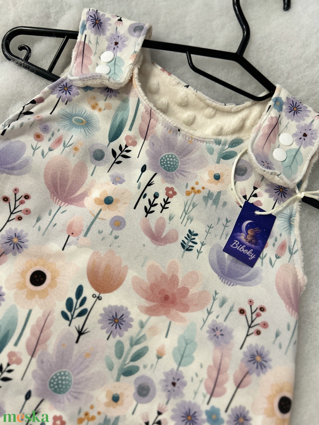 Téli tipegő hálózsák virágok - baba - mama - babaruházat - tipegőhálózsák - Meska.hu