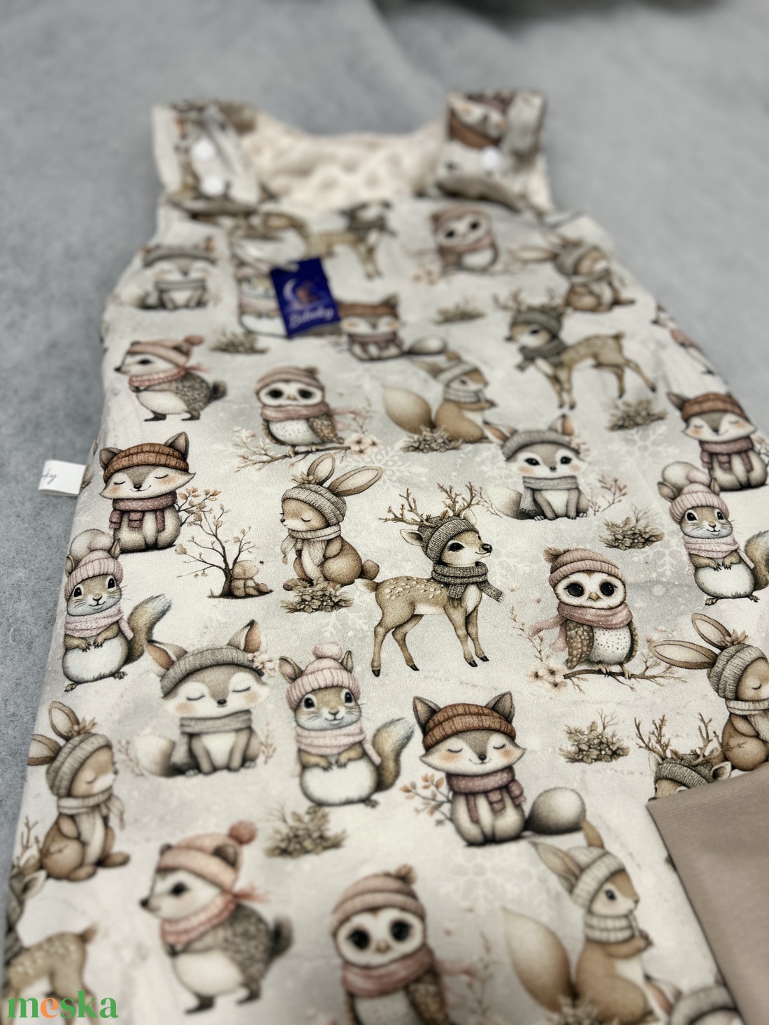 Téli tipegő hálózsák téli állatok - baba - mama - babaruházat - tipegőhálózsák - Meska.hu