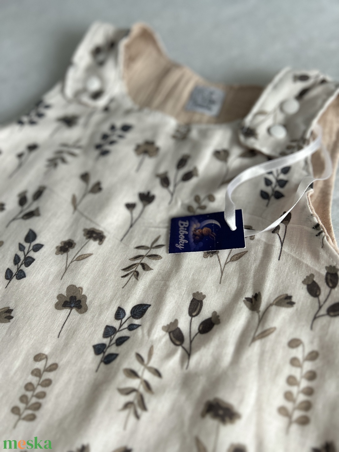 Nyári tipegő hálózsák apró virágok - baba - mama - babaruházat - tipegőhálózsák - Meska.hu