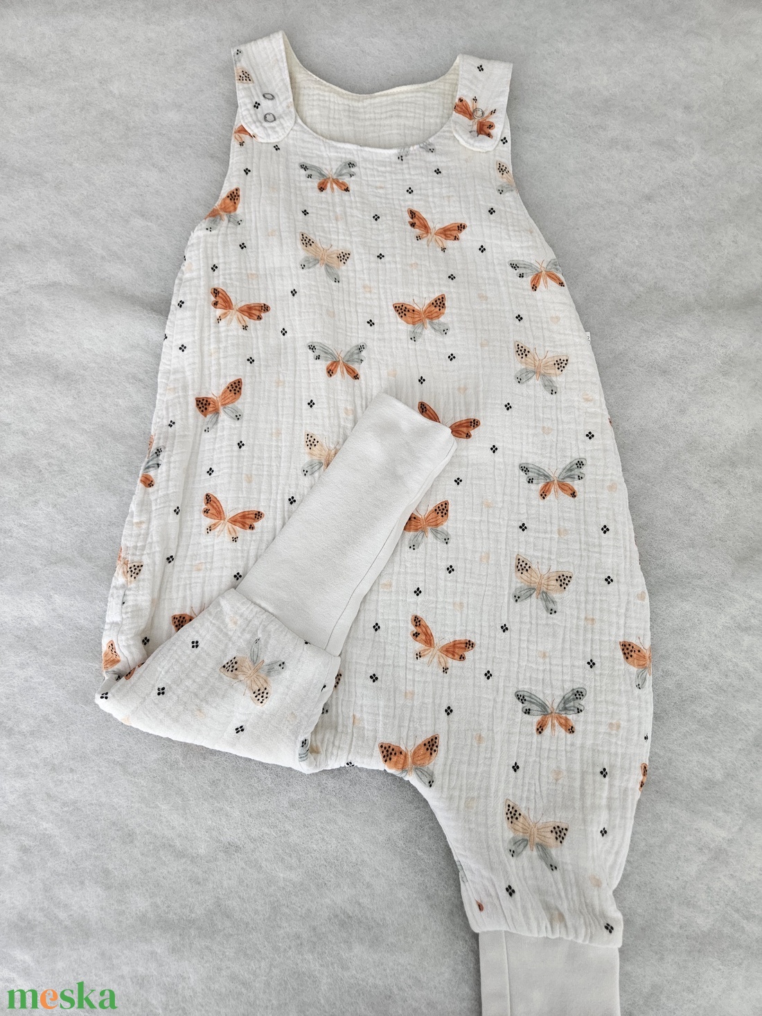 Nyári tipegő hálózsák pillangók - baba - mama - babaruházat - tipegőhálózsák - Meska.hu