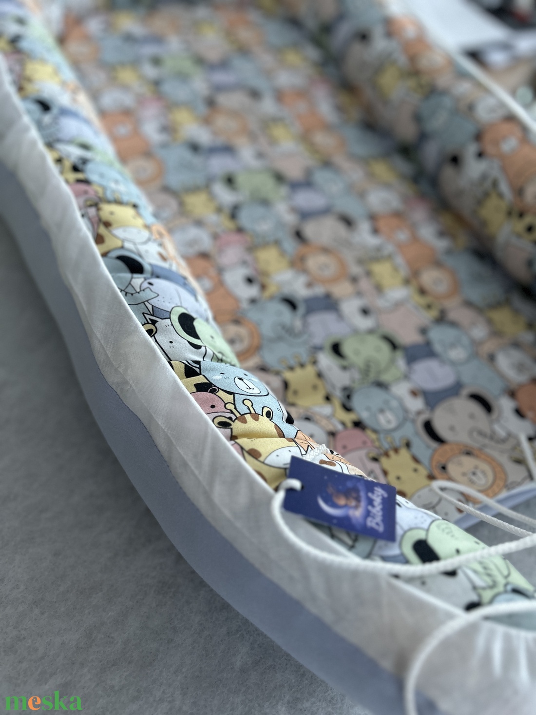 Babafészek színes állatok - baba - mama - baba ágynemű - babafészek - Meska.hu