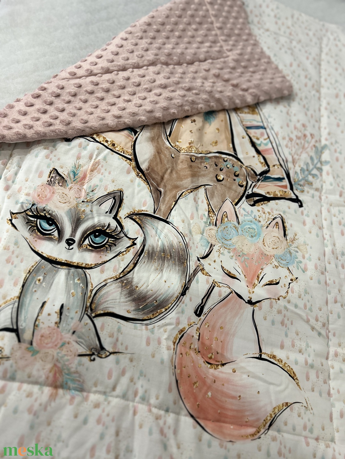 Vastag prémium takaró indián állatok - baba - mama - baba ágynemű - babatakaró, gyerek pléd - Meska.hu