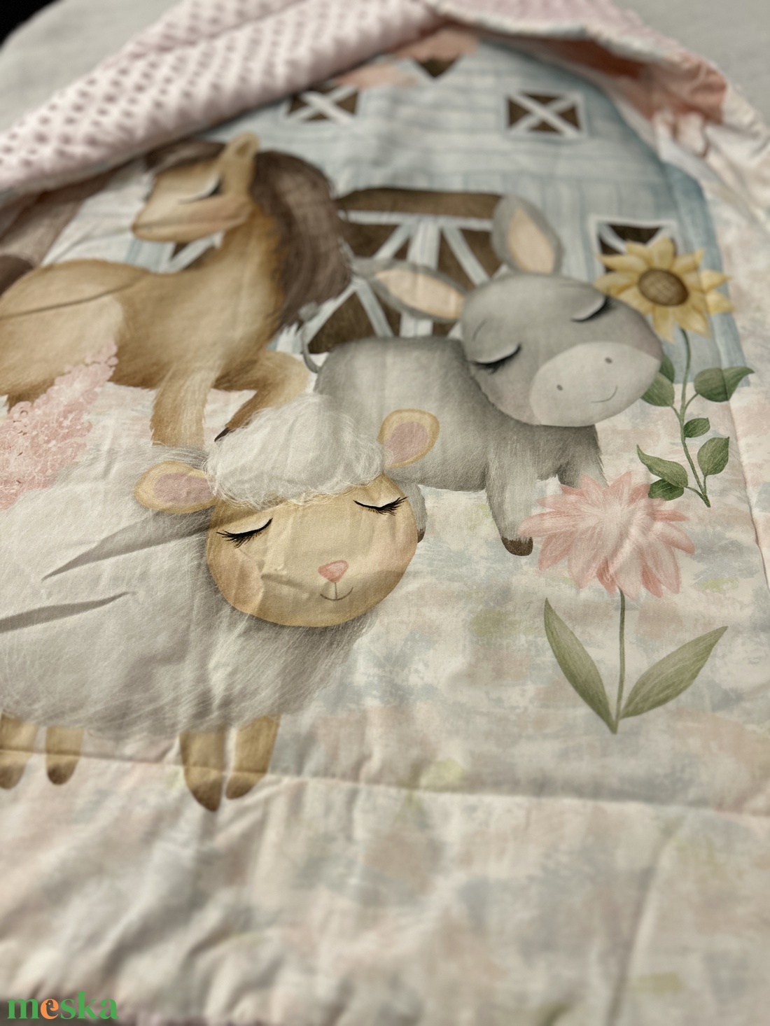 Vastag prémium takaró indián farm - baba - mama - baba ágynemű - babatakaró, gyerek pléd - Meska.hu