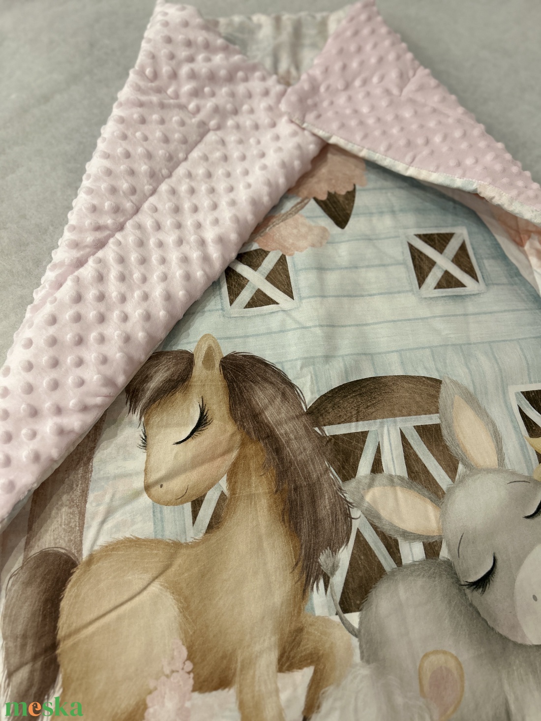 Vastag prémium takaró indián farm - baba - mama - baba ágynemű - babatakaró, gyerek pléd - Meska.hu