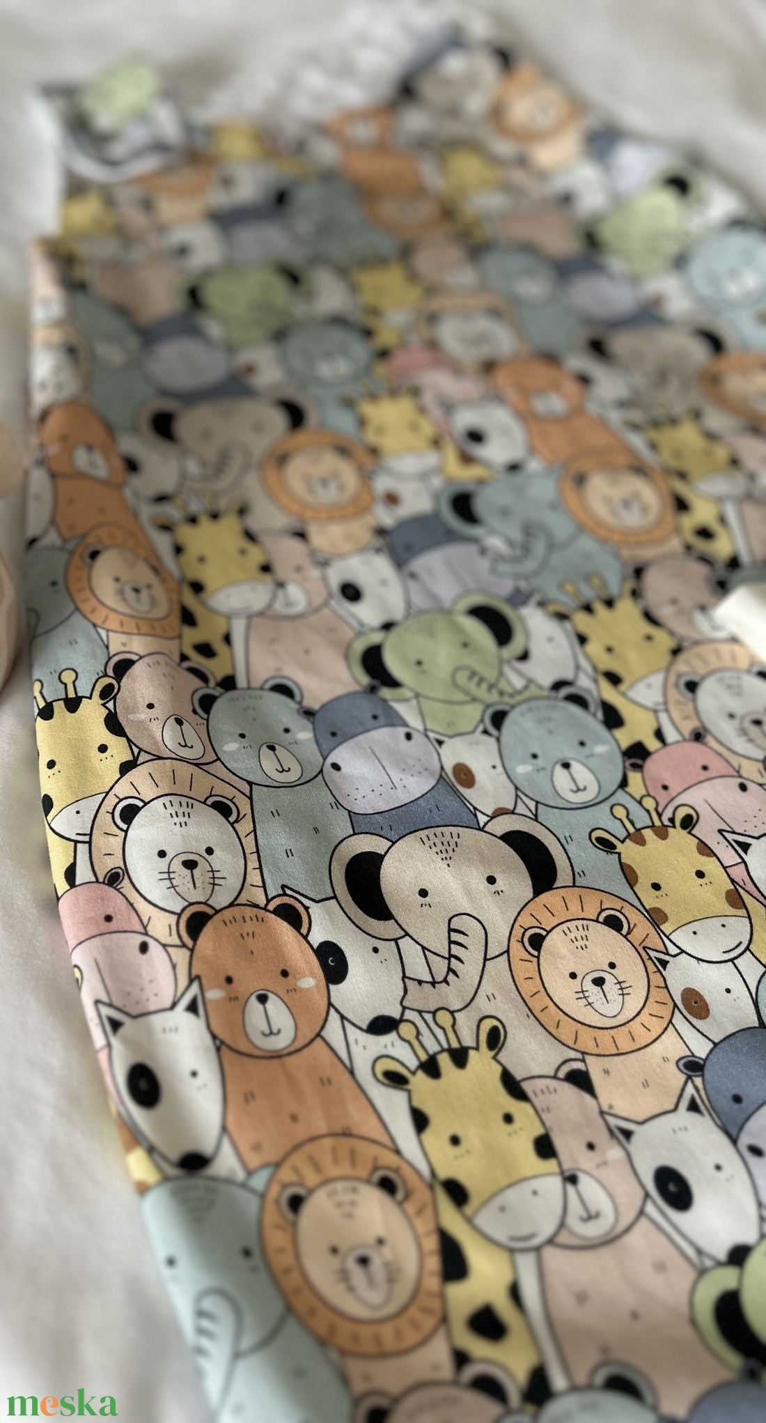 Téli tipegő hálózsák színes állatok - baba - mama - babaruházat - tipegőhálózsák - Meska.hu