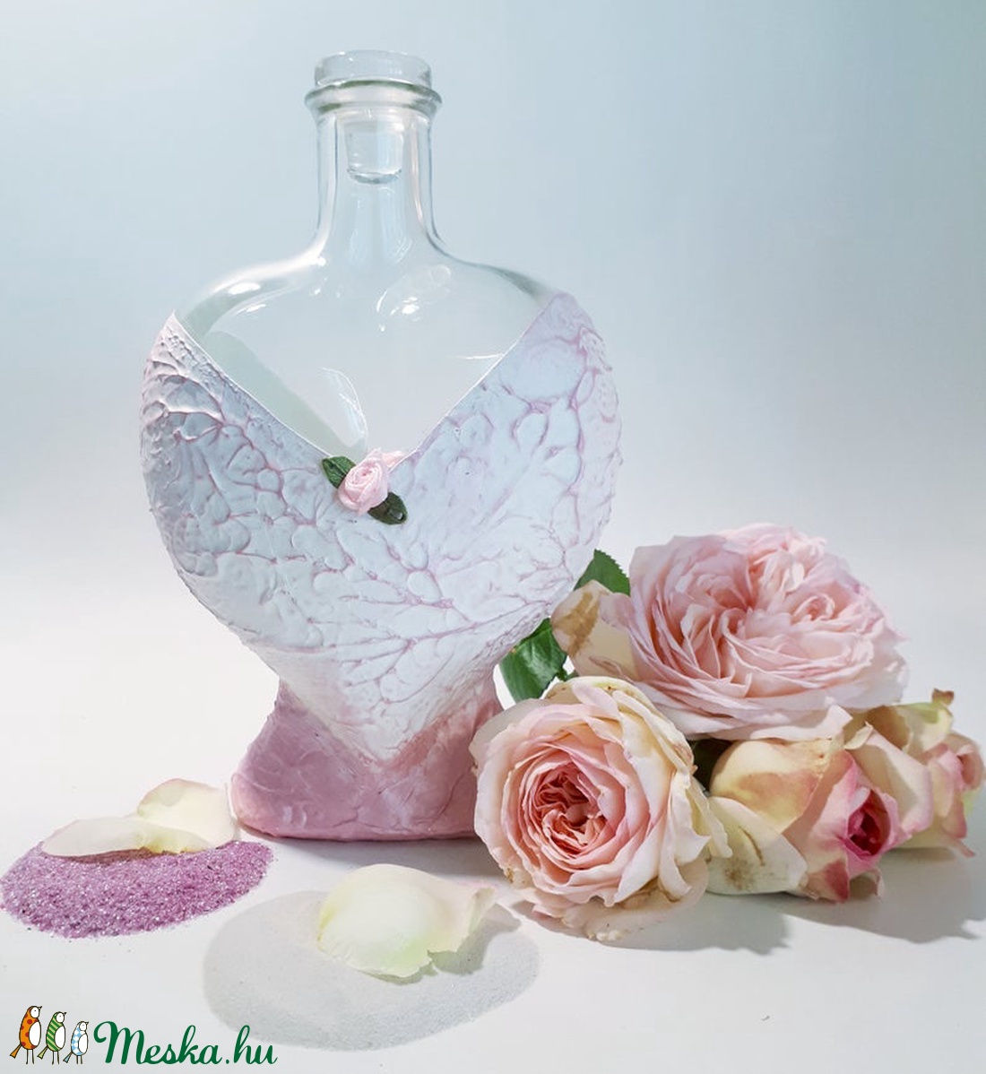 Szív pink homokkiöntő üveg, szív formájú üveg esküvőre, nászajándékba, eljegyzésre, névnapra, szülianpra, anyáknapjára - esküvő - emlék & ajándék - nászajándék - Meska.hu Szív pink homokkiöntő üveg, szív formájú üveg esküvőre, nászajándékba, eljegyzésre, névnapra, szülianpra, anyáknapjára - esküvő - emlék & ajándék - nászajándék - Meska.hu