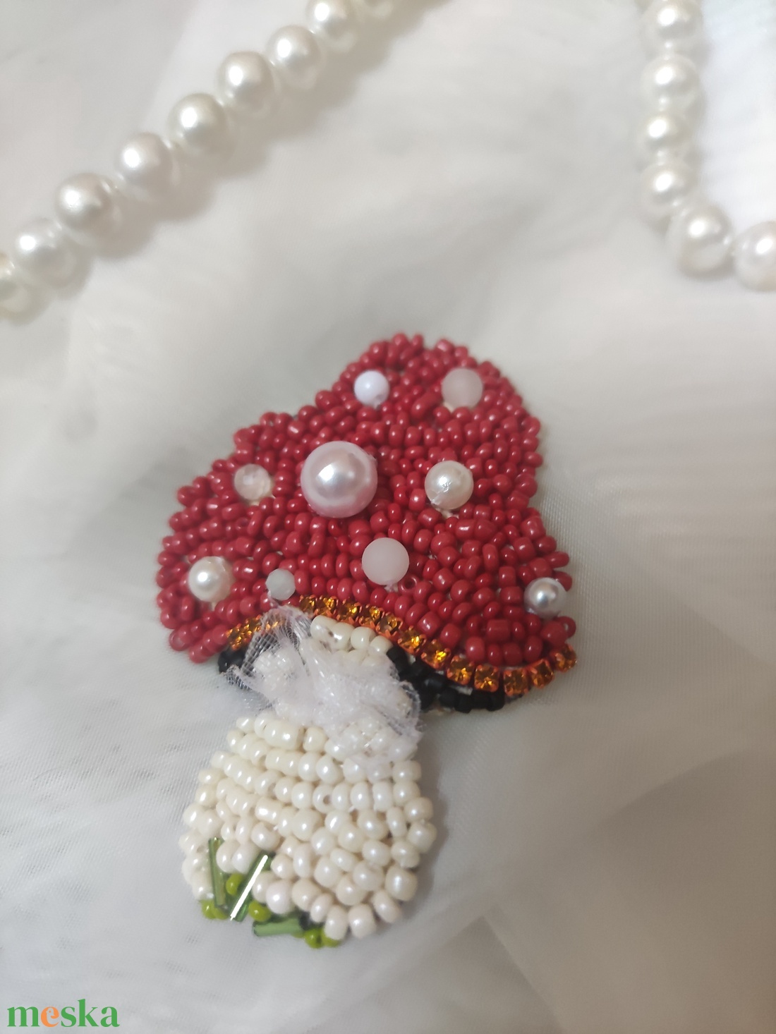Gomba kitűző - ékszer - kitűző és bross - Meska.hu