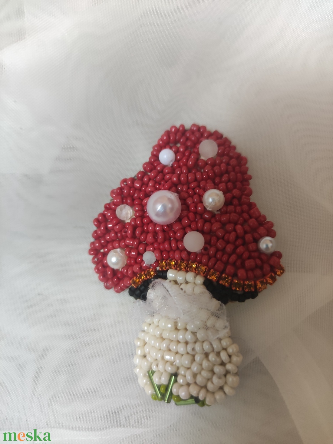 Gomba kitűző - ékszer - kitűző és bross - Meska.hu