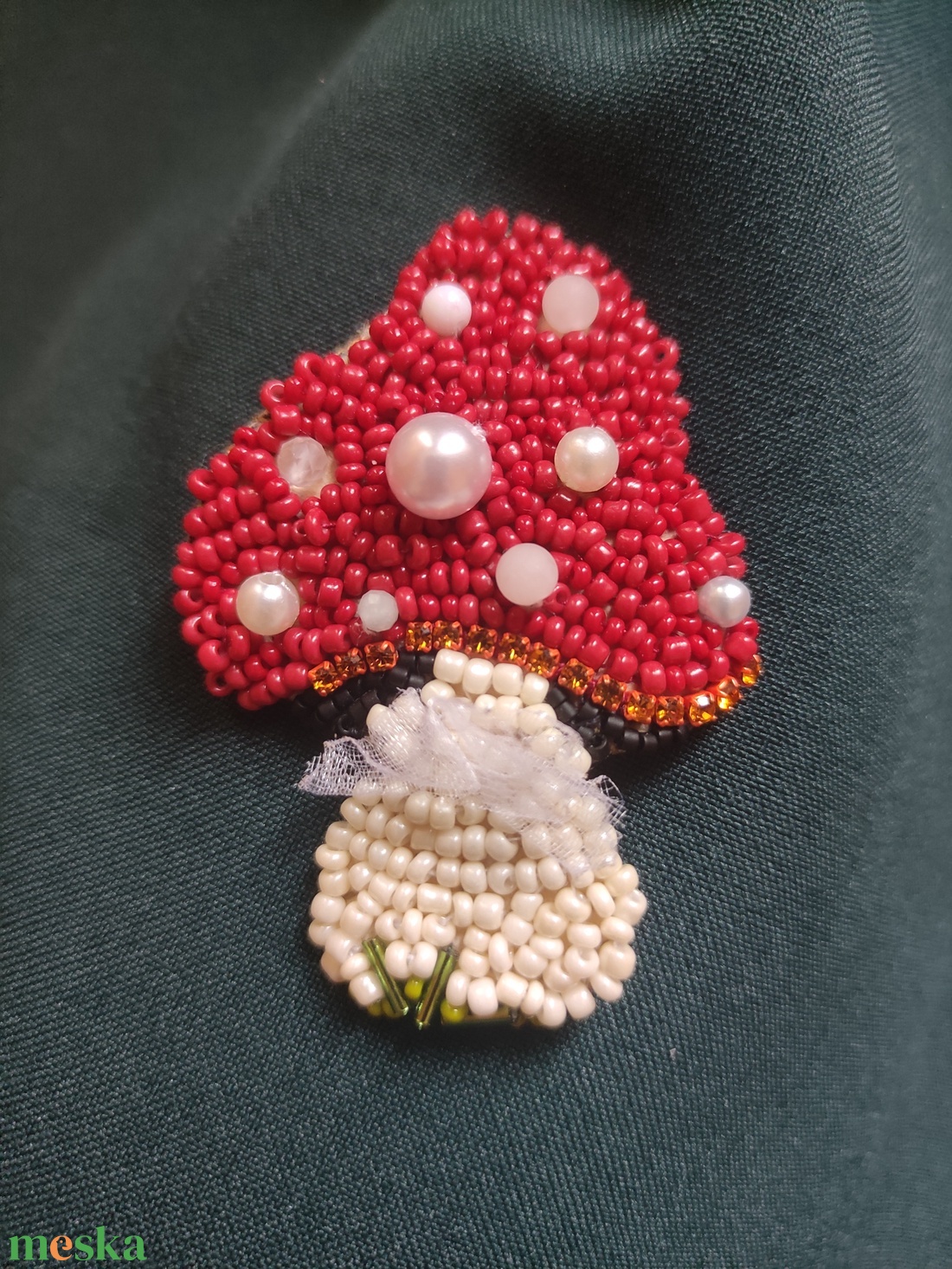 Gomba kitűző - ékszer - kitűző és bross - Meska.hu